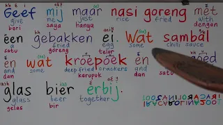 Download BELAJAR BAHASA BELANDA LEWAT LAGU GEEF MIJ MAAR NASI GORENG WIETEKE VAN DORT - Part 1 MP3