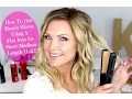 Beach Waves Using a Flat Iron for Length Hair