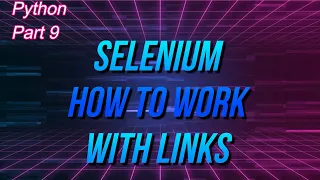 Python How To Work With Selenium Hyperlinks