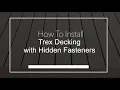 How To Install Trex Decking with Hidden Fasteners
