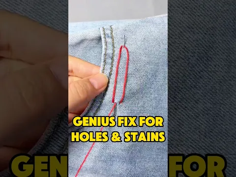 Save Your Stained Clothes With This Easy & Cute Embroidery!