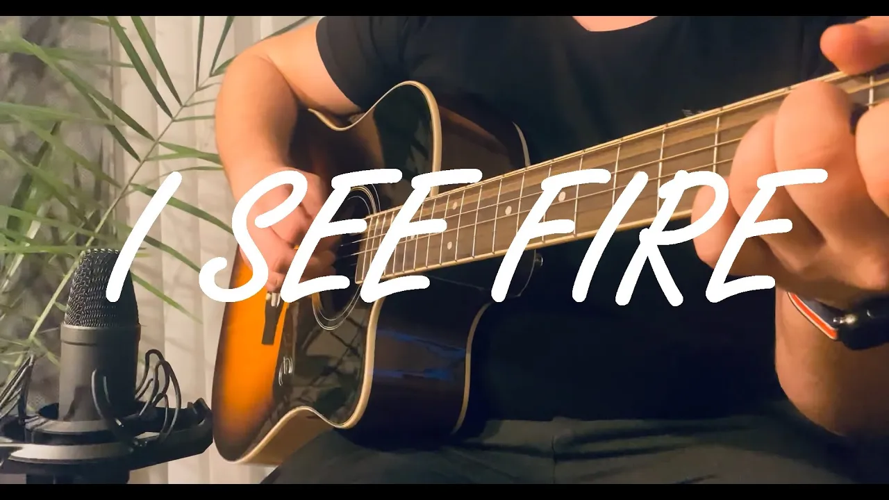Ed Sheeran - I see fire (Acoustic karaoke)