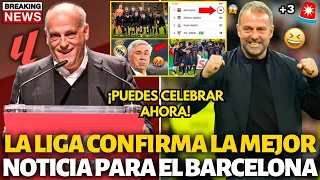 🚨OFICIAL✅ LA LIGA ACABA DE CONFIRMAR ESTA EXCELENTE NOTICIA!¡YA PUEDES CELEBRAR!¡NOTICIAS DEL BARÇA!