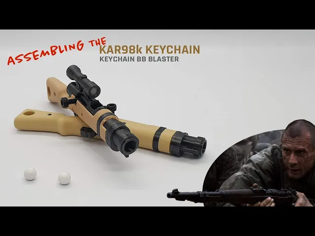 Kar98k Bolt-action Rifle Keychain — Functional Blaster Toy video thumbnail
