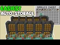 EASIEST Auto Storage for Minecraft Bedrock