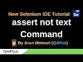 New Selenium IDE - Part 28