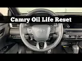 2025 TOYOTA CAMRY Hybrid - How To Reset Oil Change Life Clear Oil Maintenance Required Soon
