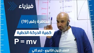 كمية الحركة الخطية الصف الأول الثانوي الفصل الدراسي الثاني فيزياء 