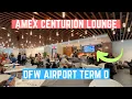 Inside the American Express Centurion Lounge DFW Airport
