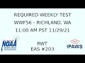 IPAWS Required Weekly Test - WWF56