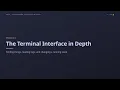 Process Compose episode 6 The Terminal Interface in Depth