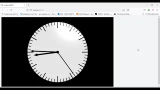 Analog Clock animation Using Visual Python