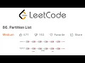 LeetCode Partition List Explained - Java