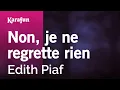 Download Lagu Karaoke Non, je ne regrette rien - Edith Piaf *