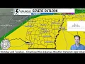 Arkansas Severe weather outbreak possible Monday-Tuesday