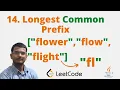 14 Longest Common Prefix Java Leetcode Hindi