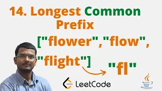 14 Longest Common Prefix Java Leetcode Hindi