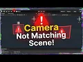 How to fix Unity Camera not matching Scene View in Unity Editor