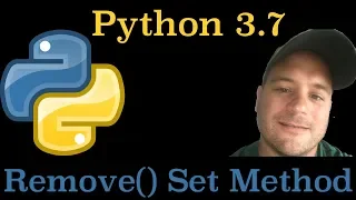 Python 3 7 How To Use The Set Remove Method In Python