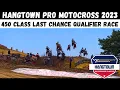 Hangtown Pro Motocross National 2023 450 LCQ