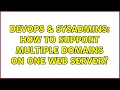 DevOps SysAdmins How to support multiple domains on one Web server