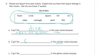 lesson 3 homework module 5 grade 1