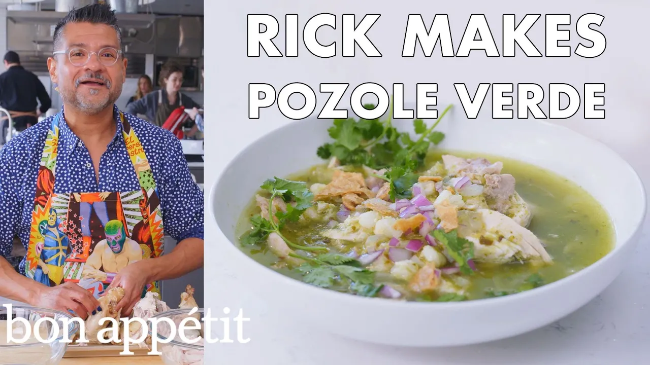 Rick Makes Pozole Verde (Mexican Stew)   From the Test Kitchen   Bon Apptit