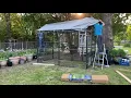 How To Assemble The Roof Cover Frames For TSC Retriever Lodge Expandable Dog Kennel For Our Cats
