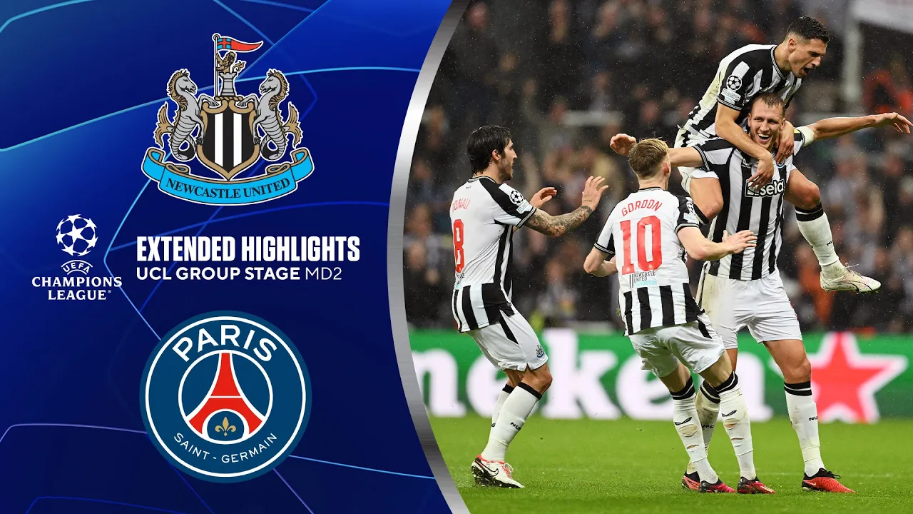 Newcastle United vs. Paris Saint-Germain: Extended Highlights | UCL Group Stage MD 2 | CBS Sports