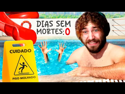 Video Thumbnail: O MEU PARQUE Ă COMPLETAMENTE SEGURO (30 mortos e 50 feridos) - Waterpark Simulator #5