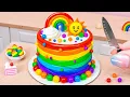 Lagu Beautiful Miniature Rainbow Chocolate Cake 🍰 Mini Rainbow Chocolate Cake ASMR Relaxing ✨