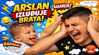 DIJETE IZLUĐUJE STARIJEG BRATA