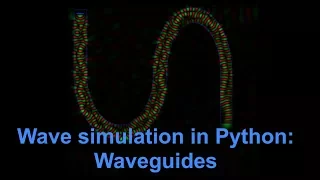 Light passing through waveguide - Python simulation