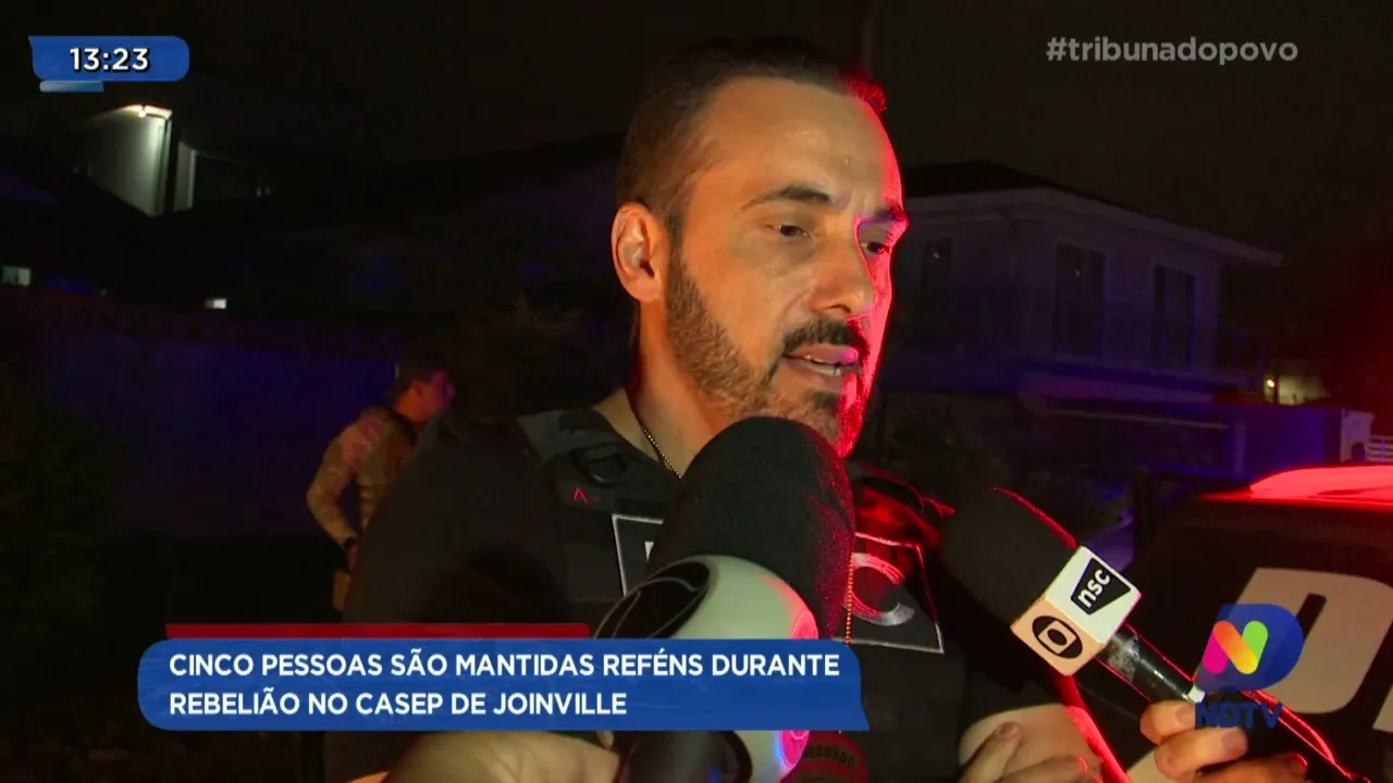 Cinco pessoas são mantidas reféns durante rebelião no CASEP de Joinville