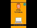 HTML TUTORIAL An Unordered List With Square Bullets