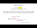 Uniform Motion - Example 1