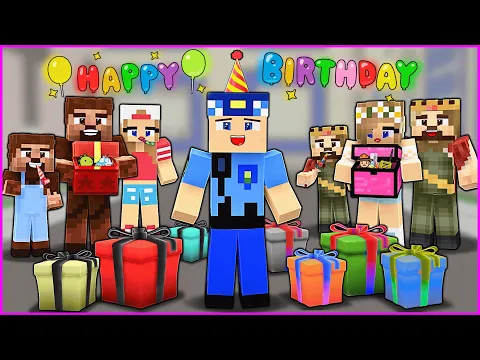 Video Thumbnail: KEREM KOMİSER'İN DOĞUM GÜNÜ HERKES HEDİYE ALDI! 😱 - Minecraft