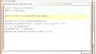 JAVA program to check BUZZ number ICSE ISC COMPUTER SCIENCE BLUE J JAVA