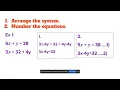 Addition and Subtraction 2x2 Simultaneous Equations