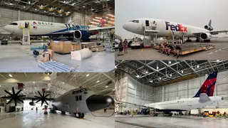 FedEx MD11 Tour MN ANG C130 Tour Delta Maintenance Team USA A330neo Tour and MSP Ramp Tour