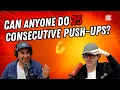 Eddie swears he can do 25 push-ups and nobody believes him