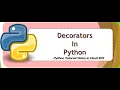 Decorators In Python Python Tutorial in Hindi Python Tutorial For Beginners