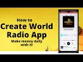 Download Lagu Create Radio Channels Website and App//make 1k dollars per month