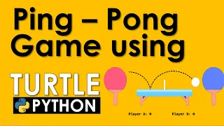 CREATE A PING PONG GAME USING TURTLE IN PYTHON PYTHON TURTLE PYTHON TUTORIAL 2022