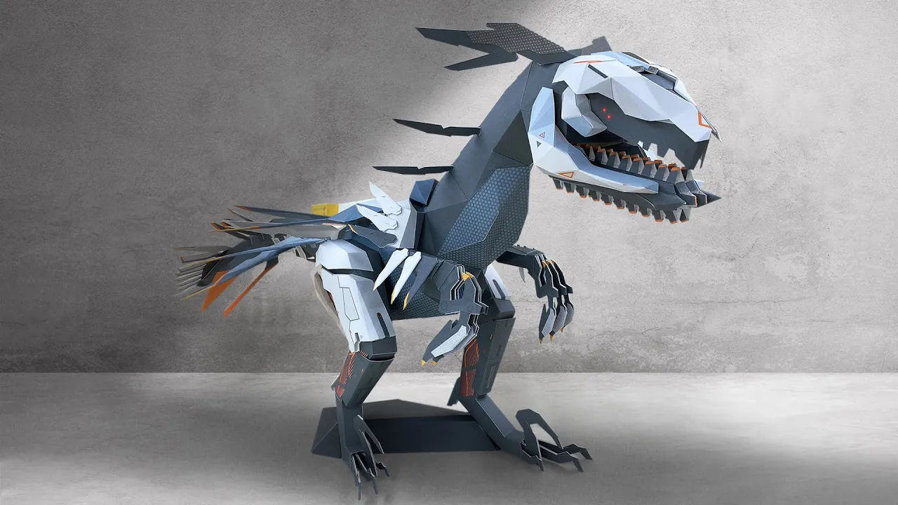 Horizon Forbidden West - Clawstrider Papercraft Tutorial Video