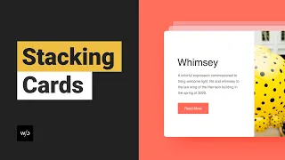 Stacking Cards Widget Tutorial by Without Code
