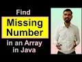 Find Missing Number In Array In Java Hindi