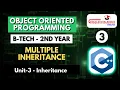 Lec 3 Multiple Inheritance OOPM B-Tech 2nd Year