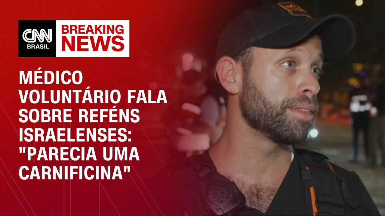 Médico voluntário fala sobre reféns israelenses: "parecia uma carnificina" | AGORA CNN