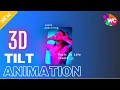 3D Tilt animation Hover Effect using HTML CSS JQuery
